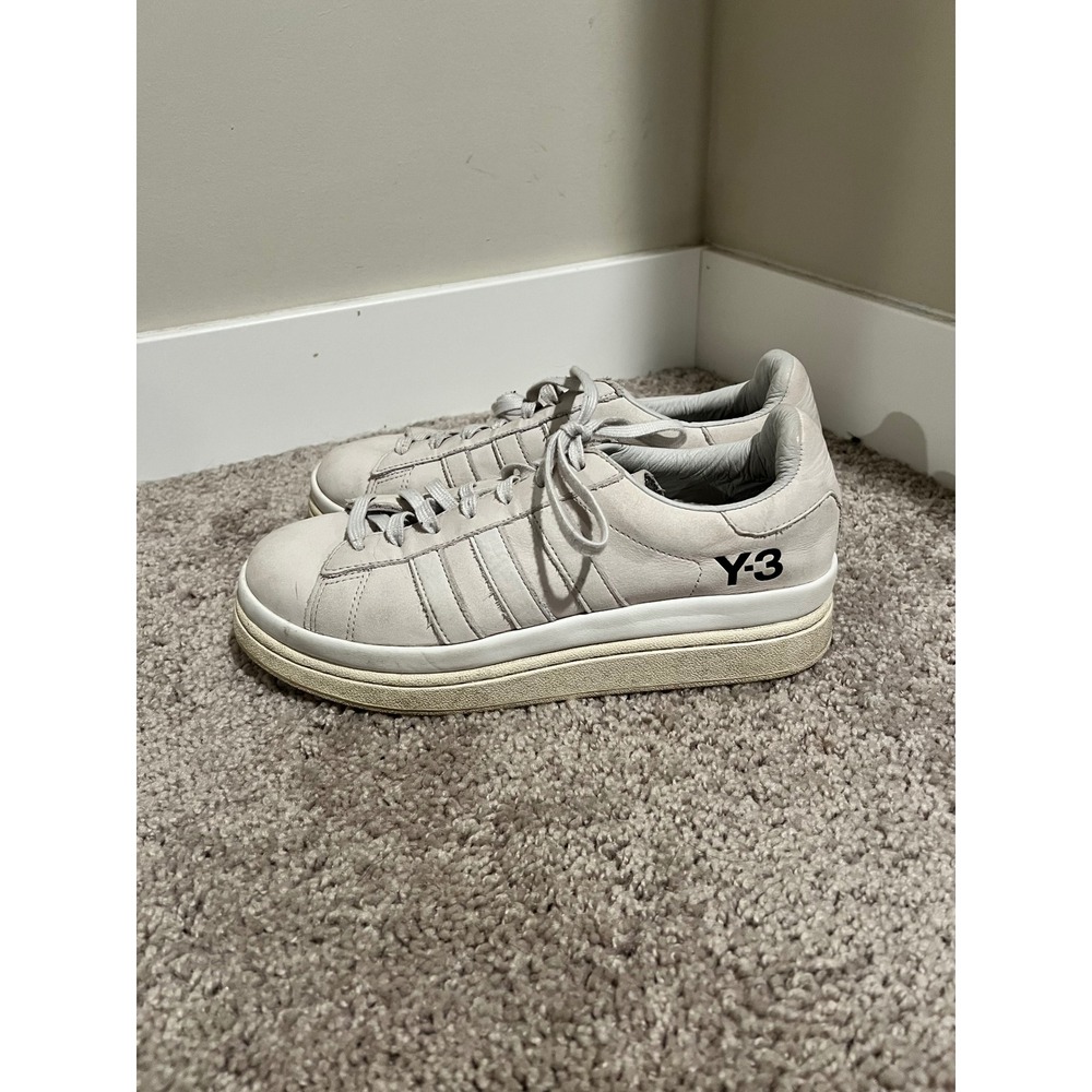 Adidas Y-3 Hicho Platform Leather Sneakers Off White FZ4339 Mens 8.5 Y-3 NoIns